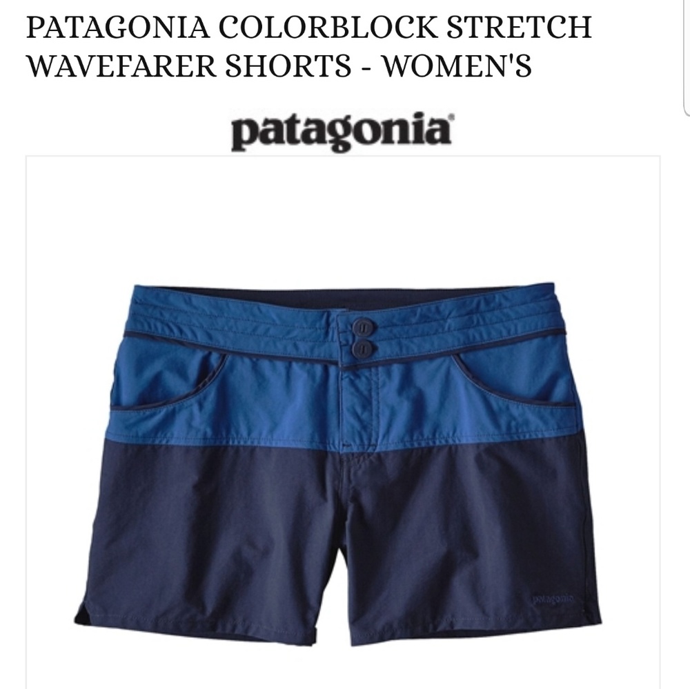W's Patagonia Colorblock Stretch Wavefarar Shorts